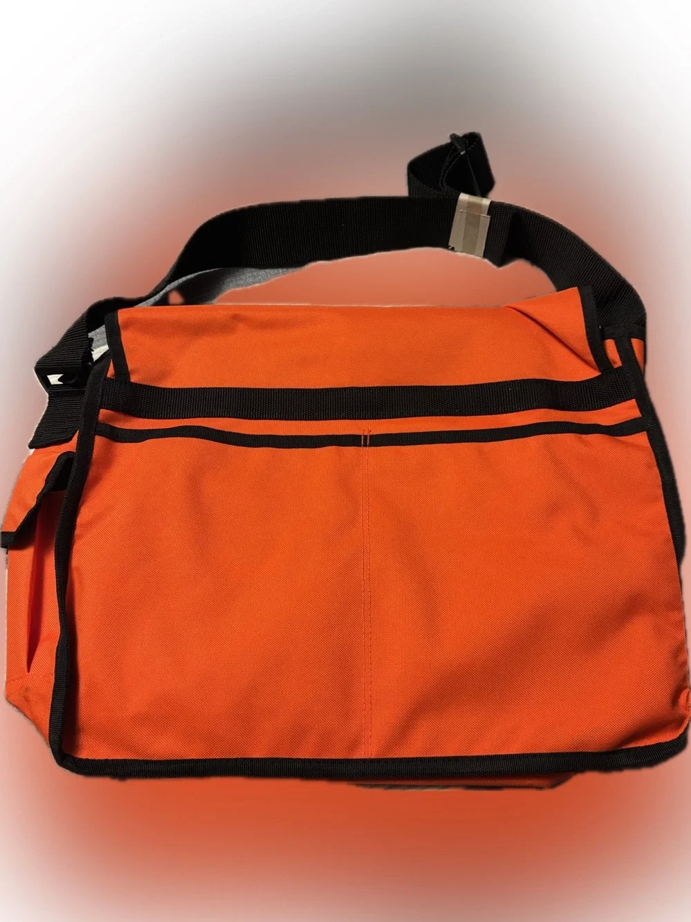 Structure Clothing Co Orange Messenger Bag Adjustable Strap Bright